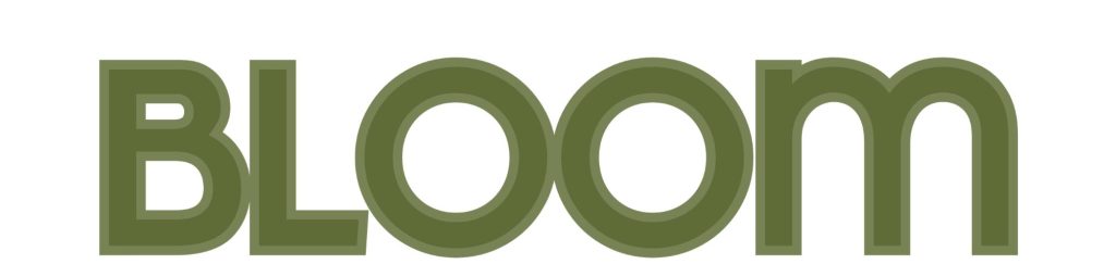 Logo for the Bloom Digital Co website. Minimal design with large modern green letters.